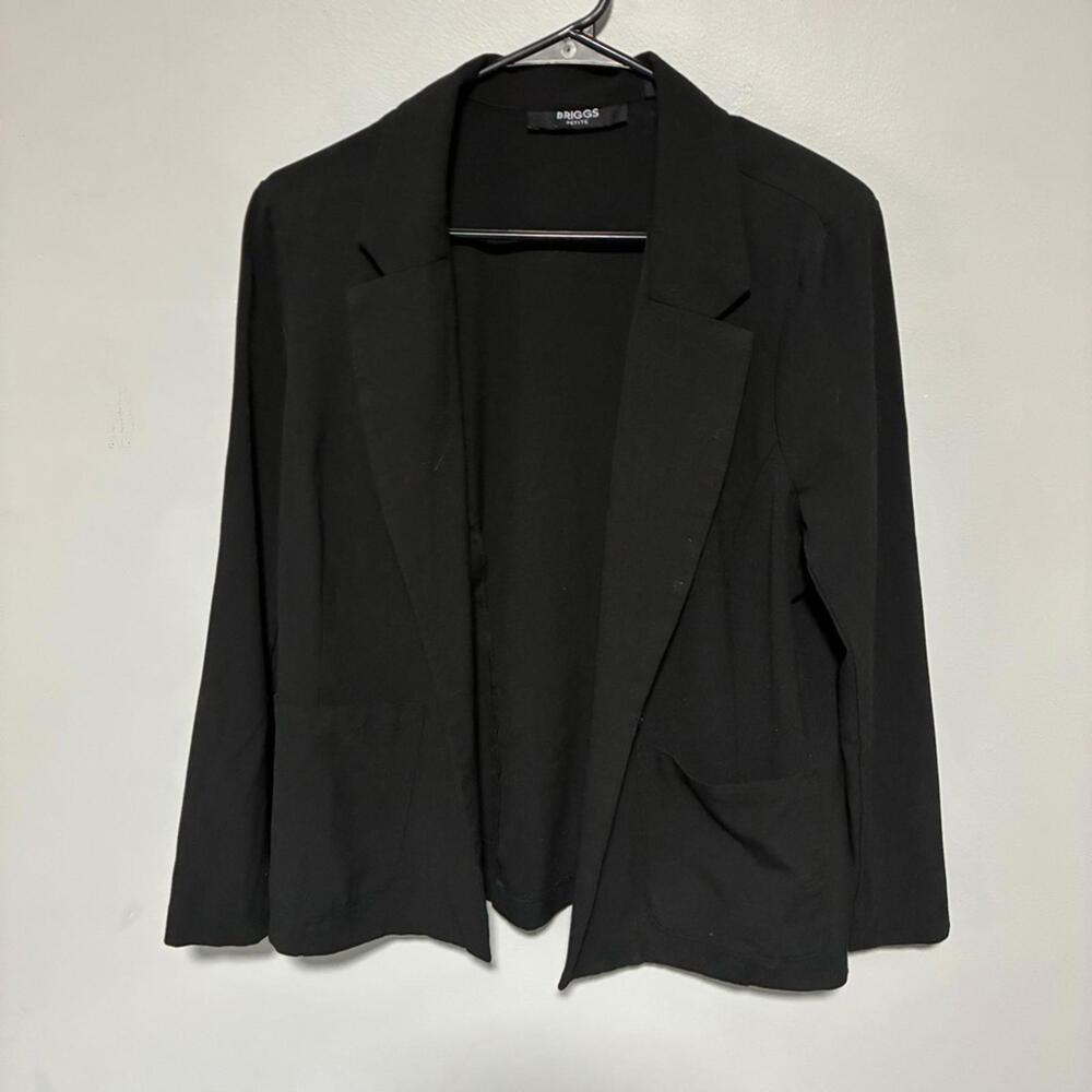 Briggs New York Women's Black Blazer size PL